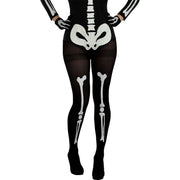 Op deze afbeelding zie je een Accessoires, van het merk Funidelia. Boney Legs Panty Skelet