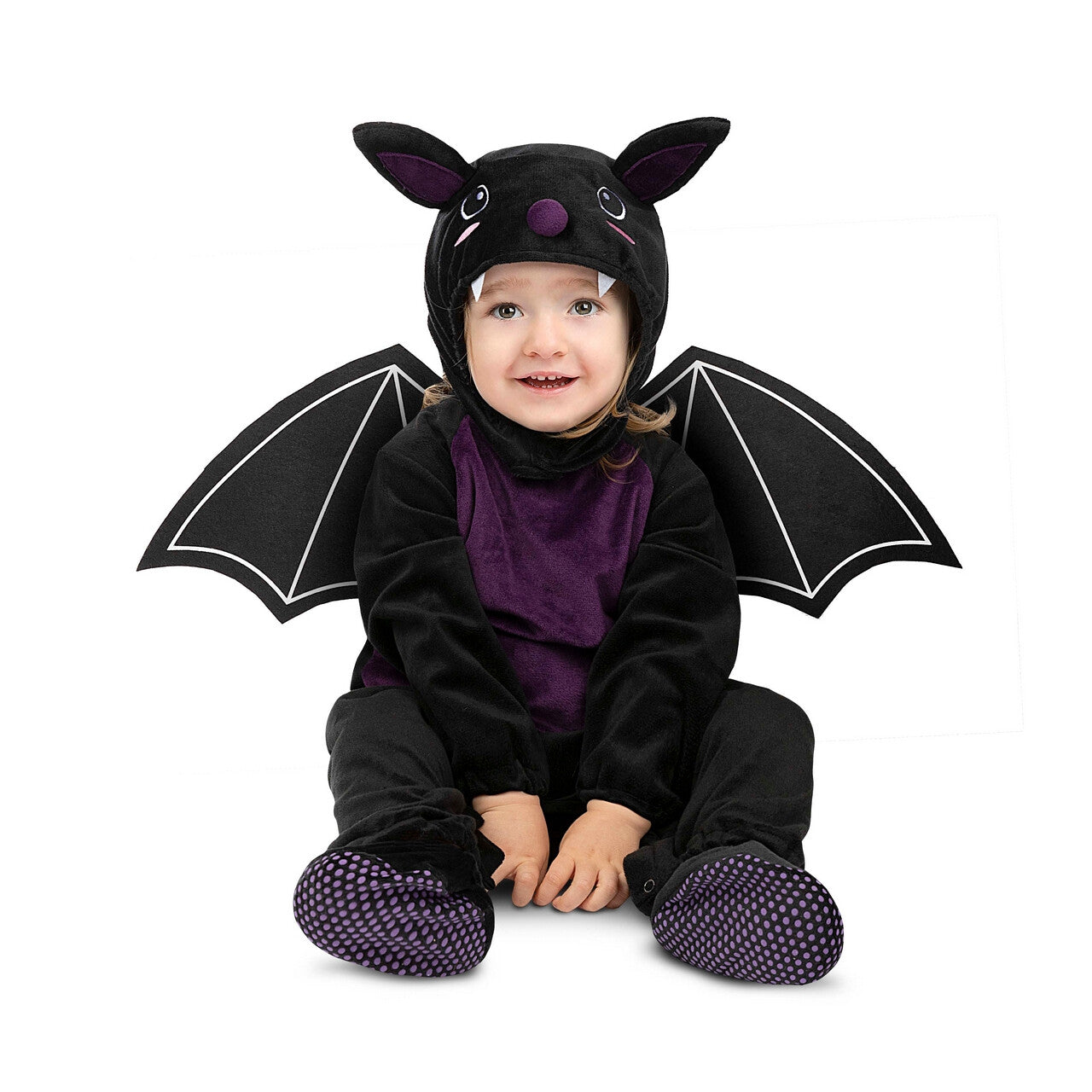 Op deze afbeelding zie je een Kostuums, van het merk Funidelia. Baby Vleermuis Victor Kind Kostuum