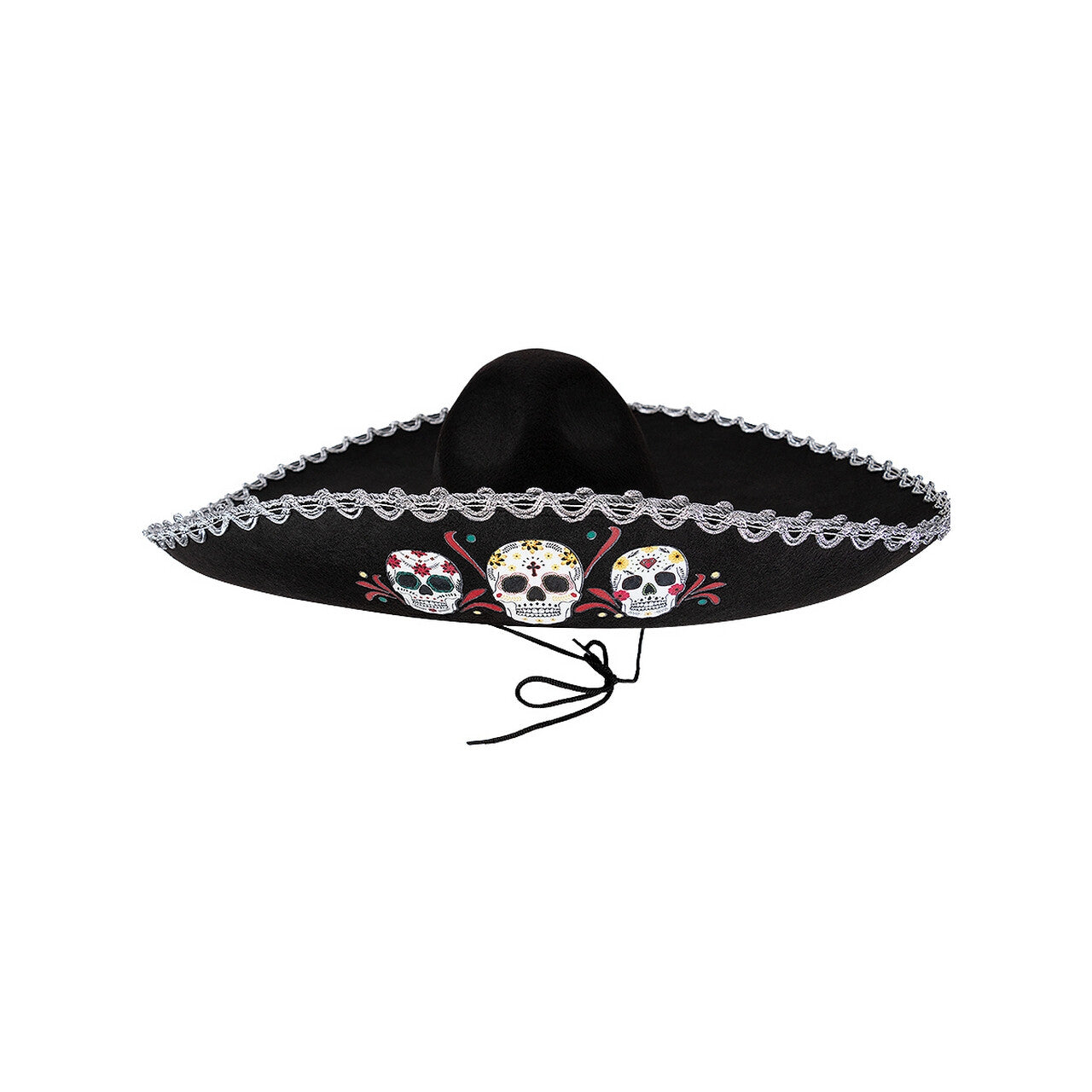 Op deze afbeelding zie je een Accessoires, van het merk Funidelia. Mexicaanse Mariachi Skull Hoed
