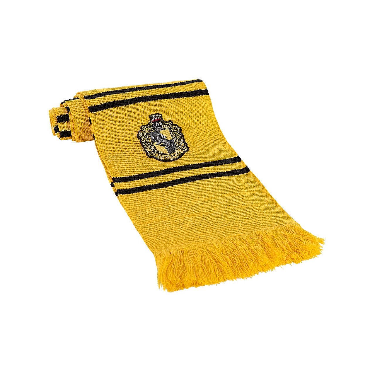Op deze afbeelding zie je een Accessoires, van het merk Funidelia. Harry Potter Hufflepuff Sjaal Geel