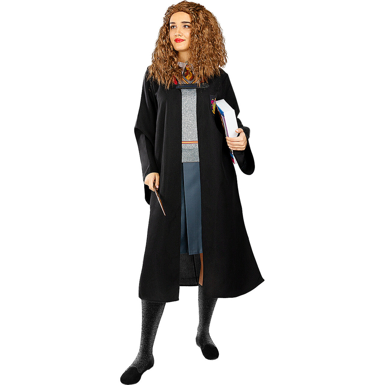 Op deze afbeelding zie je een Kostuums, van het merk Funidelia. Hermelien Granger School Uniform Harry Potter Vrouw Kostuum