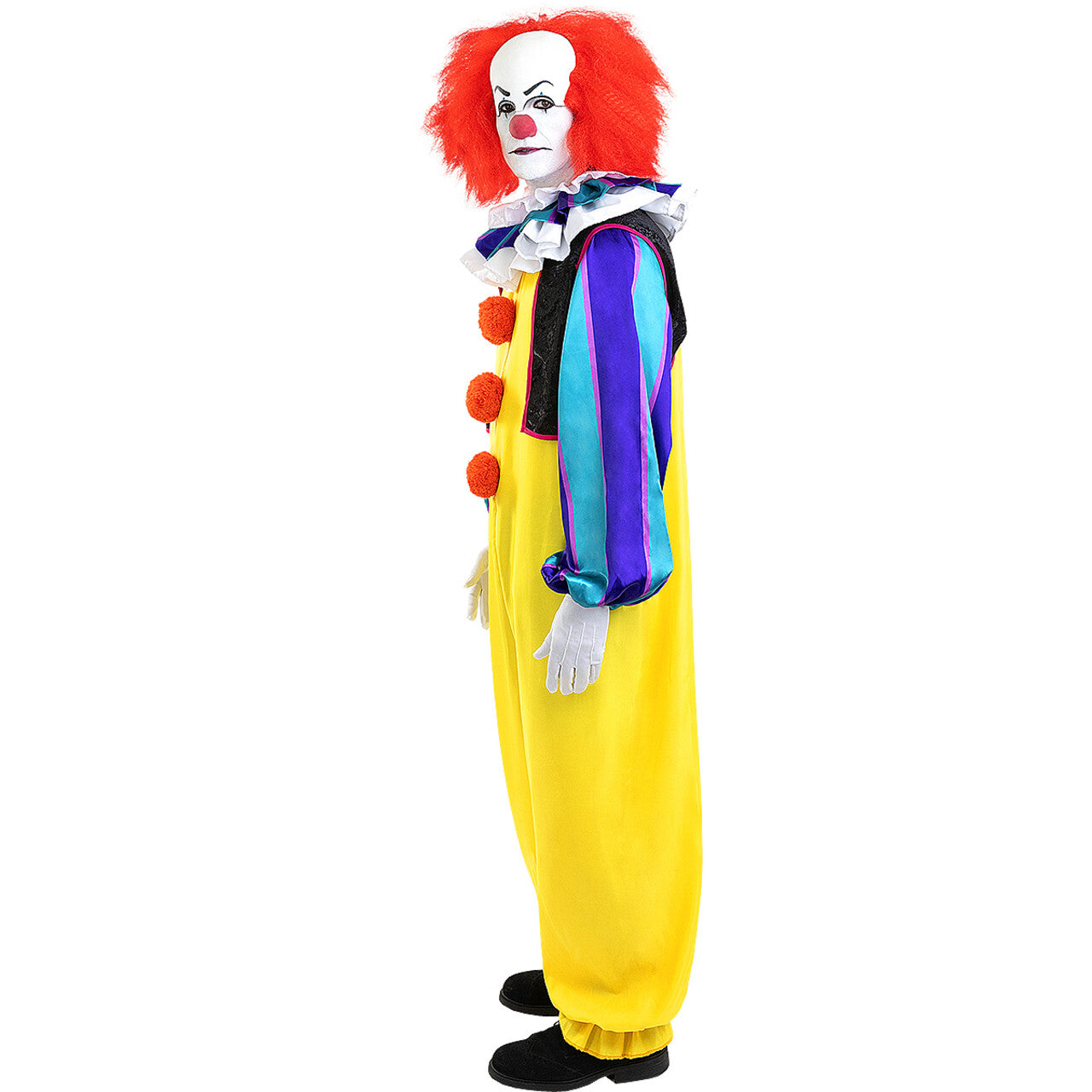 Op deze afbeelding zie je een Kostuums, van het merk Funidelia. Kleurige Pennywise Balloonparty Man Kostuum