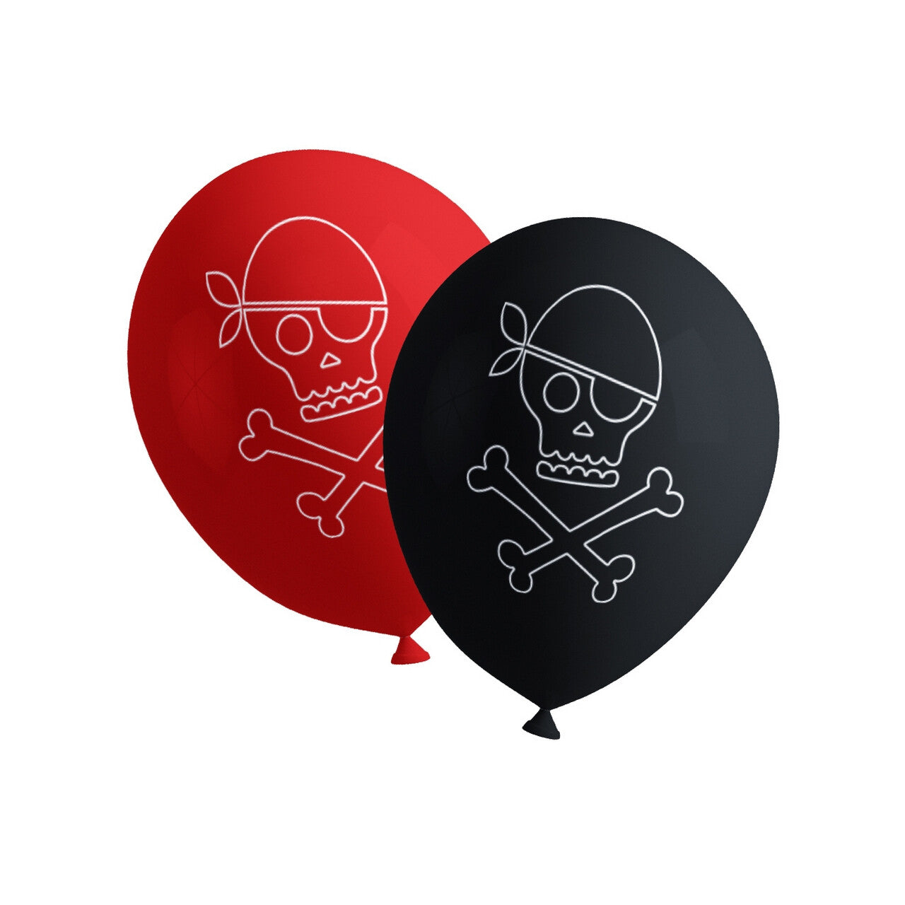 Op deze afbeelding zie je een Decoratie, van het merk Funidelia. Latex Ballonnen Ha Ha Piraat Party 8 Stuks