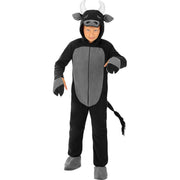 Op deze afbeelding zie je een Kostuums, van het merk Funidelia. Dolle Zwarte Stier Bulletje Kind Kostuum