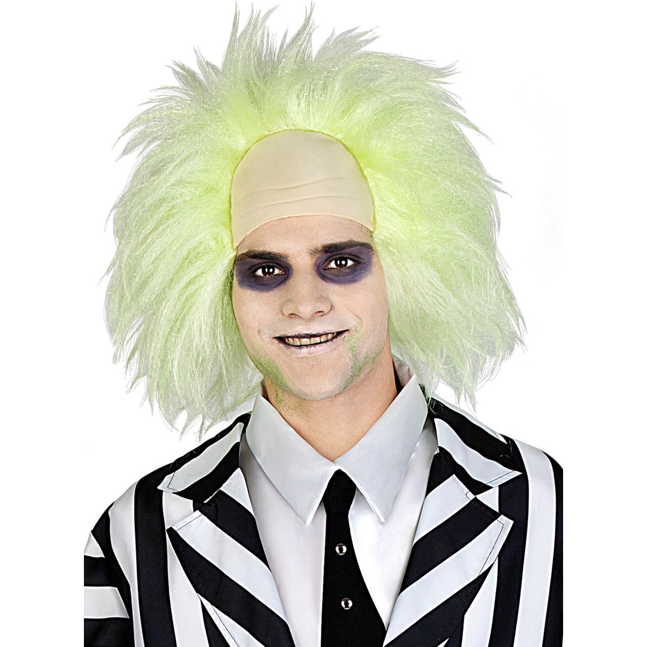 Op deze afbeelding zie je een Accessoires, van het merk Funidelia. Gekke Professor Beetlejuice Pruik