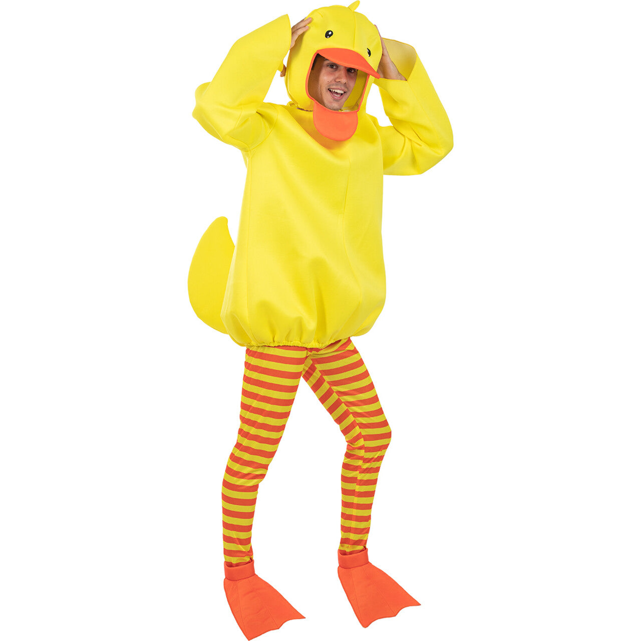Op deze afbeelding zie je een Kostuums, van het merk Funidelia. Kwakkie Het Gele Rubber Eendje Kostuum