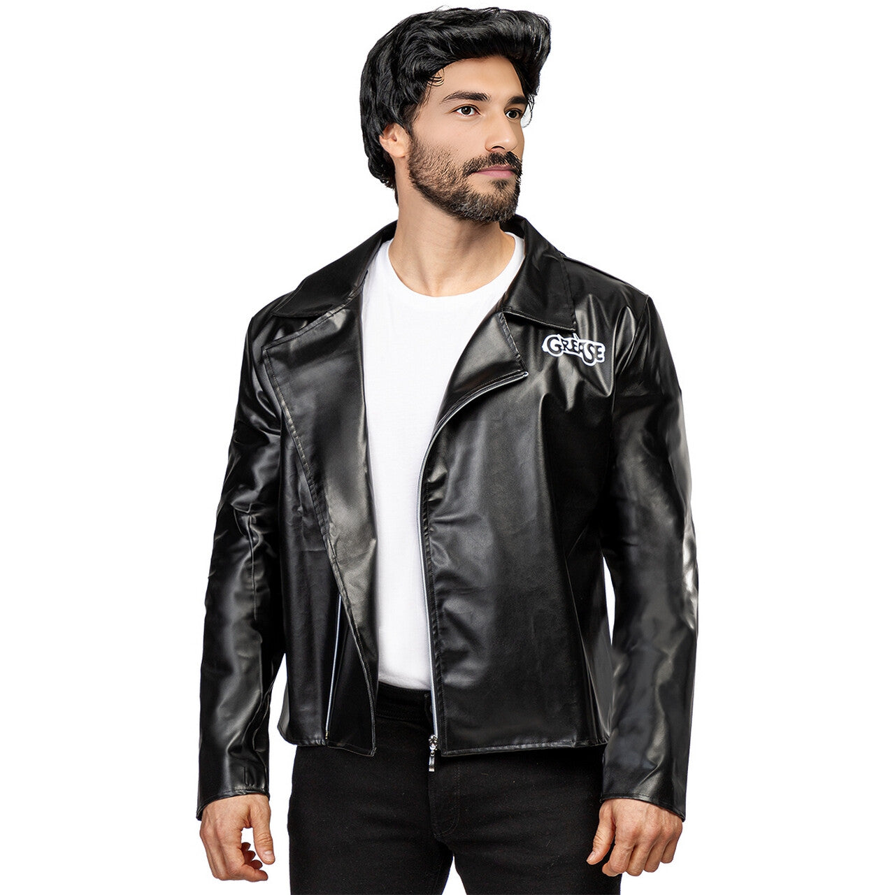 Op deze afbeelding zie je een Kostuums, van het merk Funidelia. Stoere Grease T-Birds Jas Man
