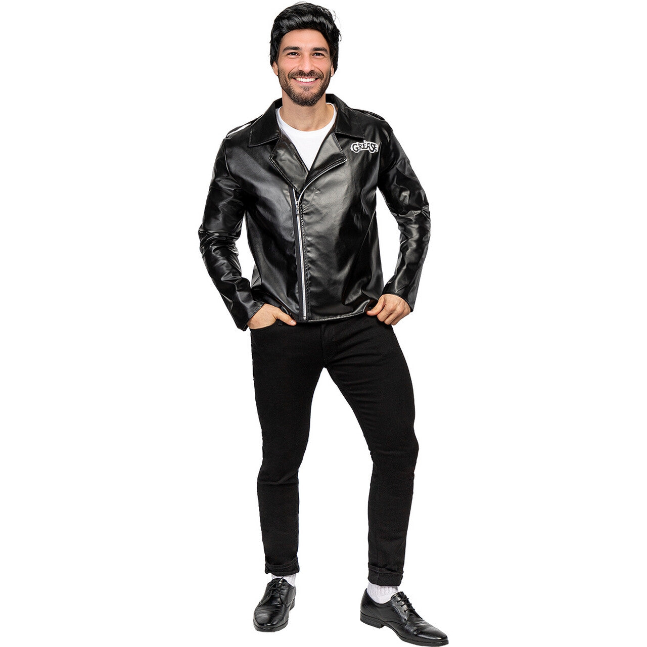 Op deze afbeelding zie je een Kostuums, van het merk Funidelia. Stoere Grease T-Birds Jas Man