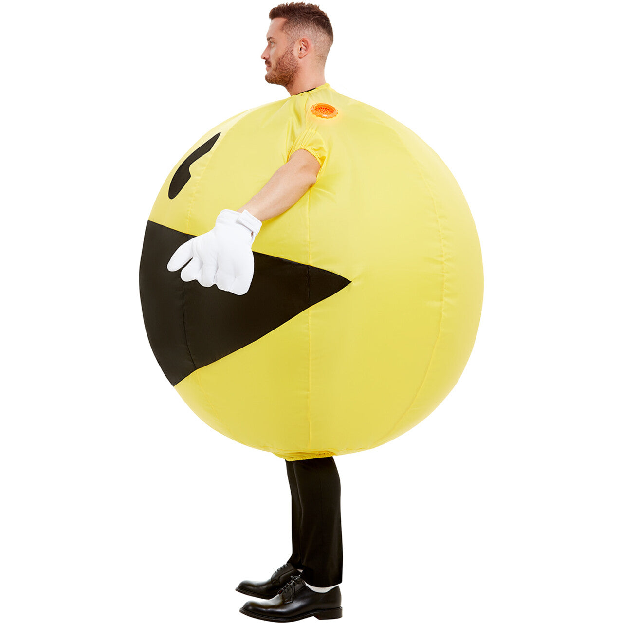 Op deze afbeelding zie je een Kostuums, van het merk Funidelia. Opblaasbare Pacman Kostuum