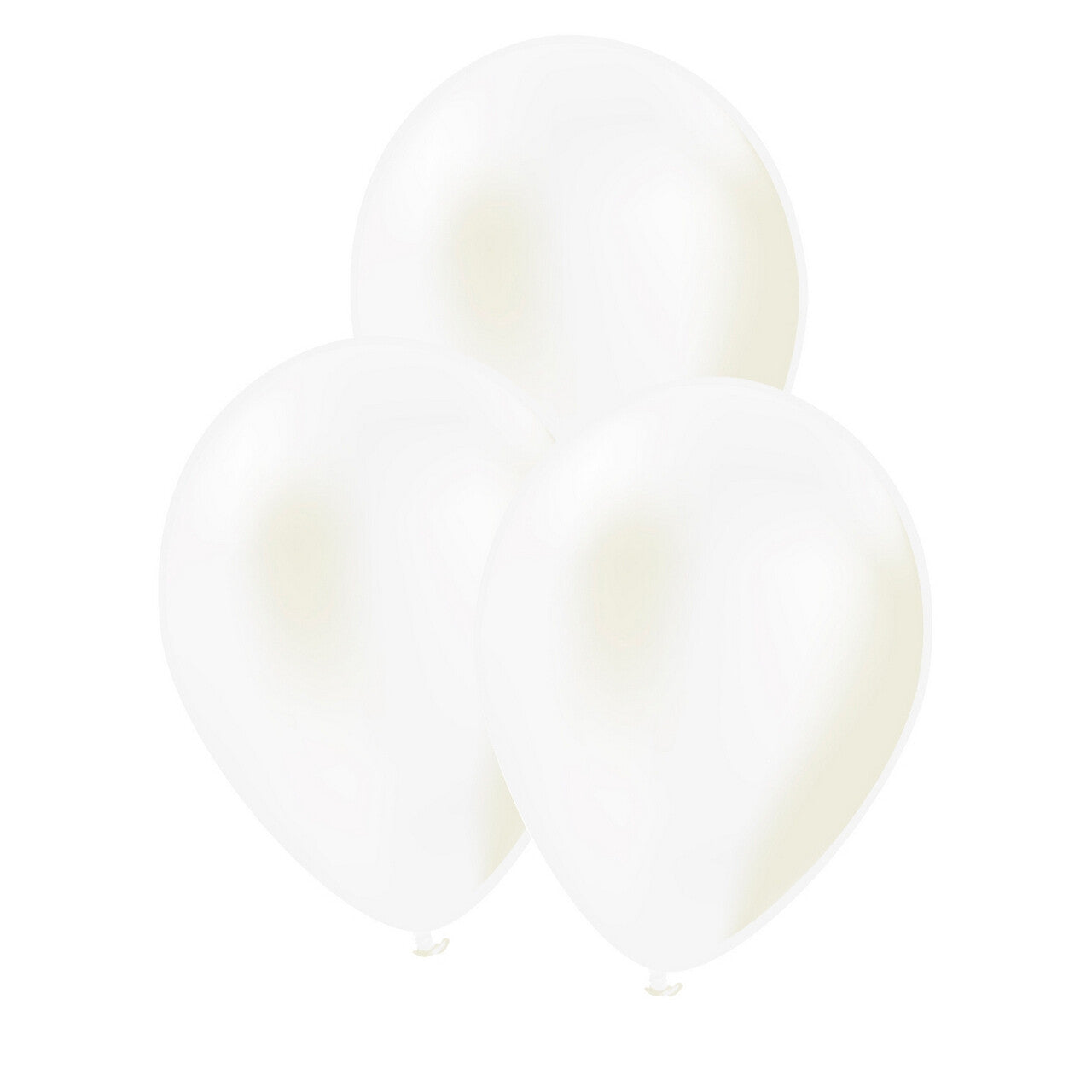 Op deze afbeelding zie je een Decoratie, van het merk Funidelia. Latex Ballonnen Metallic Wit 10 Stuks