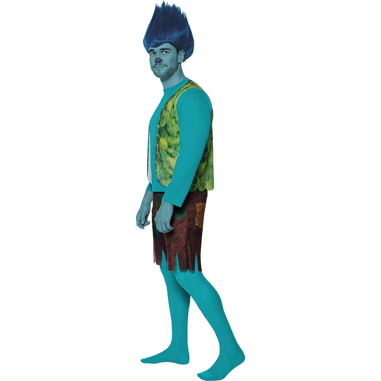 Op deze afbeelding zie je een Kostuums, van het merk Funidelia. Blue Branch Trolls 3 Kostuum