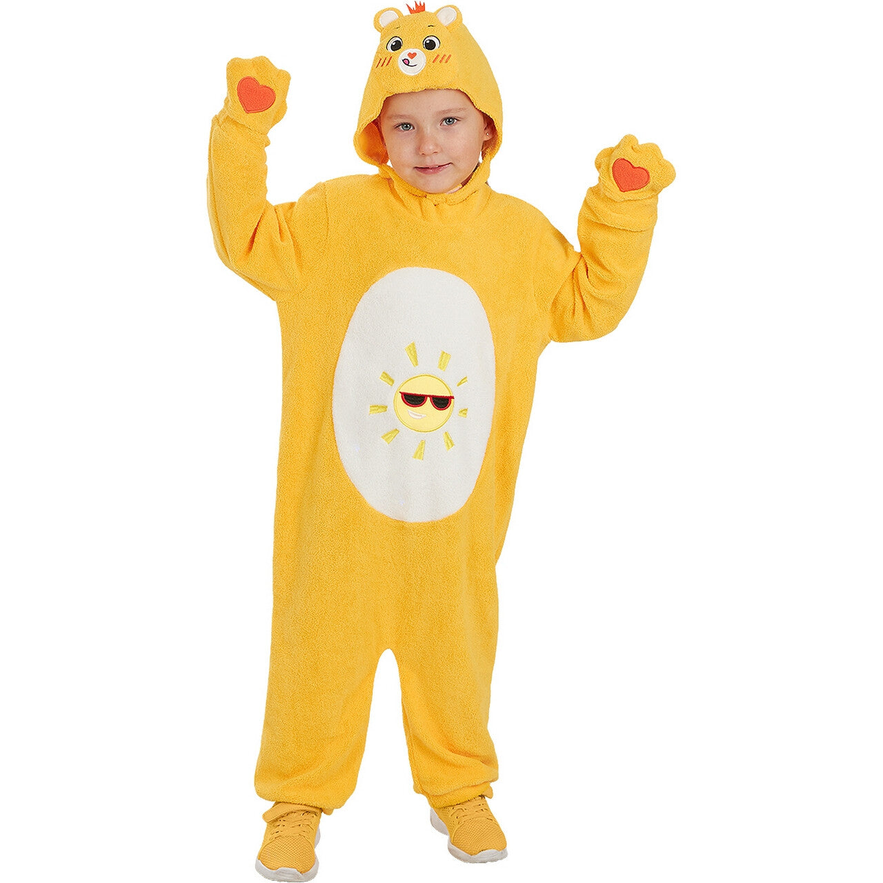 Op deze afbeelding zie je een Kostuums, van het merk Funidelia. Funshine Bear Zonnige Care Bears Onesie Kind Kostuum