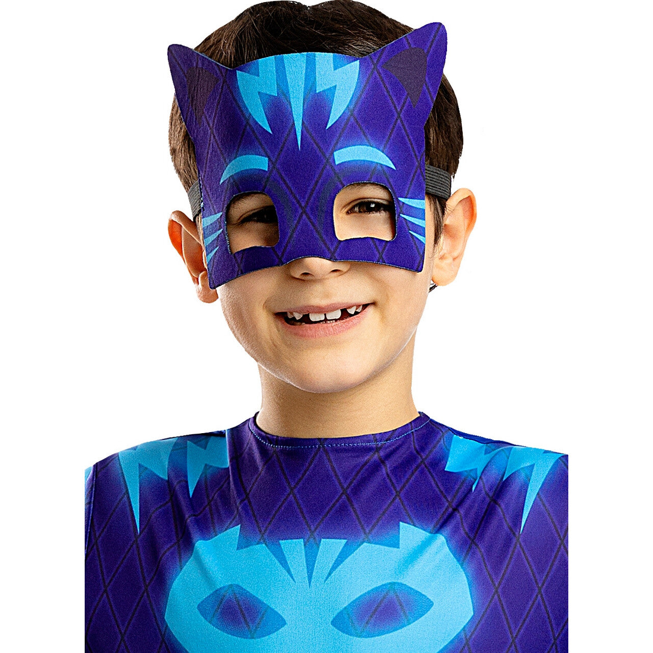 Op deze afbeelding zie je een Accessoires, van het merk Funidelia. Catboy Pj Masks Masker Blauw