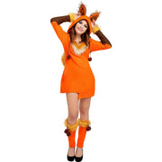 Op deze afbeelding zie je een Kostuums, van het merk Funidelia. Foxy De Sluwe Vos Vrouw Kostuum