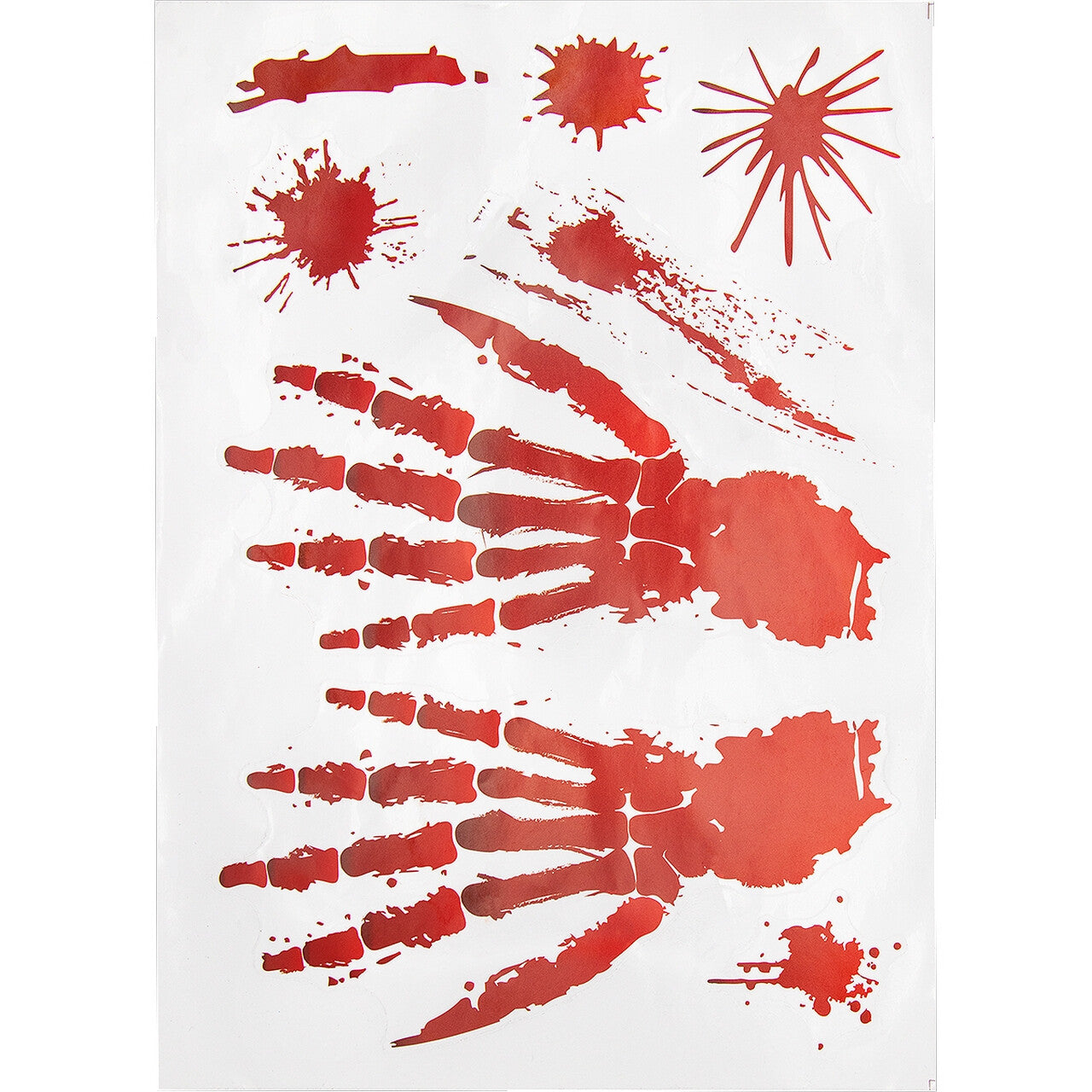 Op deze afbeelding zie je een Decoratie, van het merk Funidelia. Bloody Halloween Stickers 2 Velletjes
