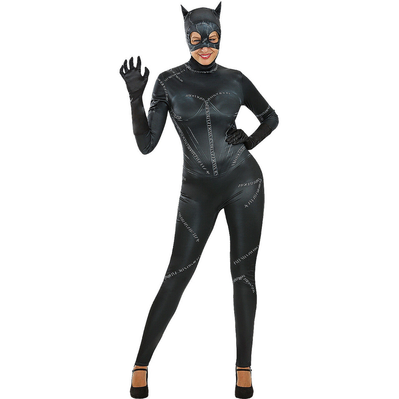 Op deze afbeelding zie je een Kostuums, van het merk Funidelia. Ultra Sexy Klassieke Catwoman Vrouw Kostuum