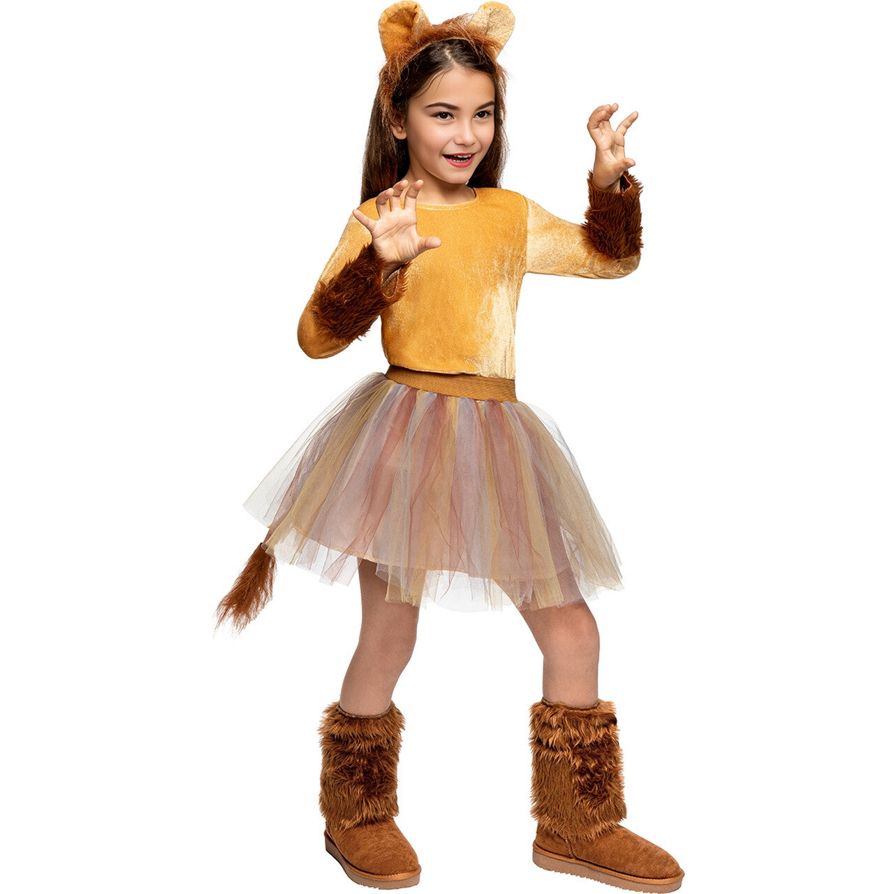 Op deze afbeelding zie je een Kostuums, van het merk Funidelia. Jonge Leeuwin Nala Meisje Kostuum