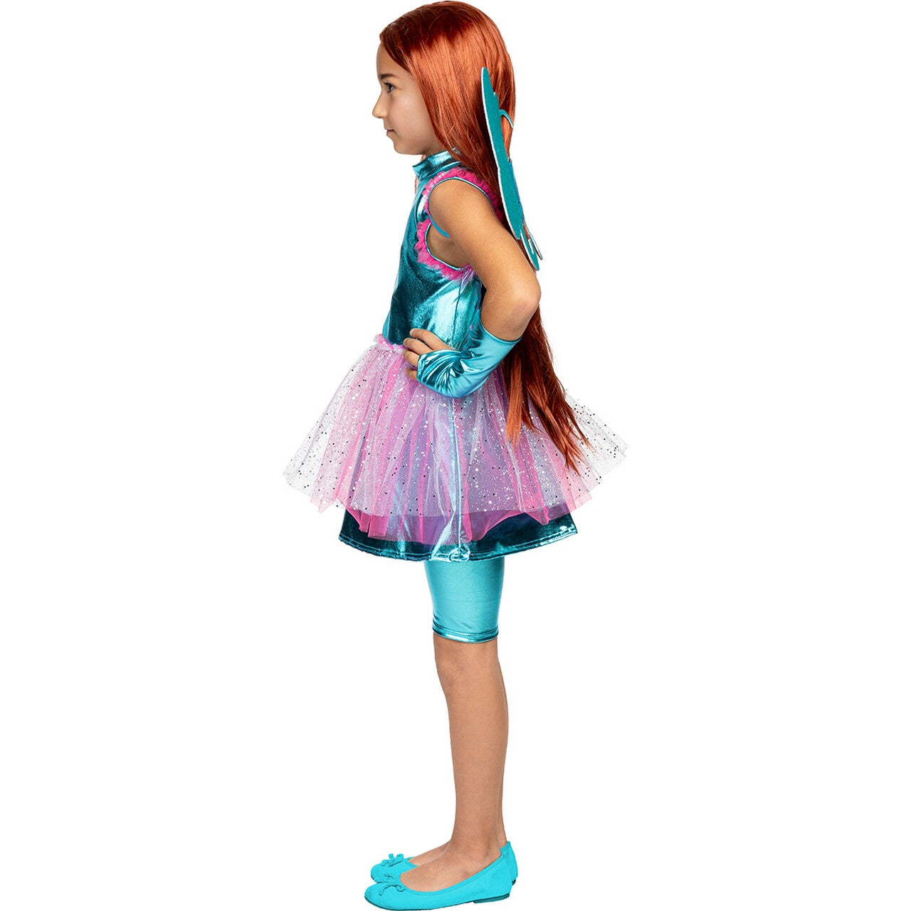 Op deze afbeelding zie je een Kostuums, van het merk Funidelia. Bloom Dress Up Winx Club Meisje