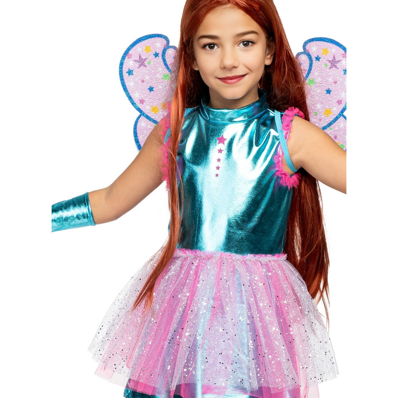 Op deze afbeelding zie je een Kostuums, van het merk Funidelia. Bloom Dress Up Winx Club Meisje