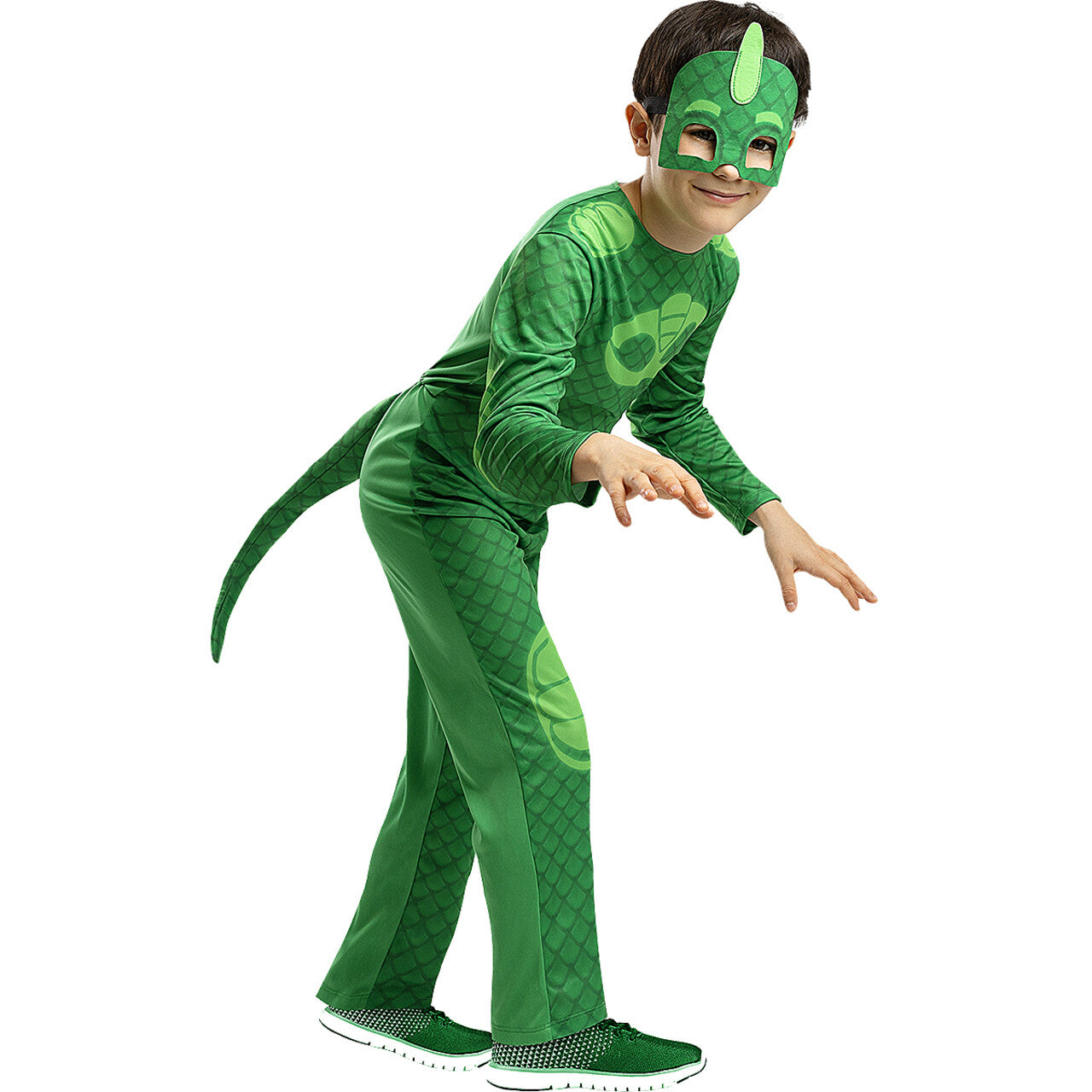 Op deze afbeelding zie je een Accessoires, van het merk Funidelia. Gekko Pj Masks Masker Groen
