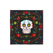 Op deze afbeelding zie je een Decoratie, van het merk Funidelia. 16 Halloween Servetten Day Of The Dead 33x33cm
