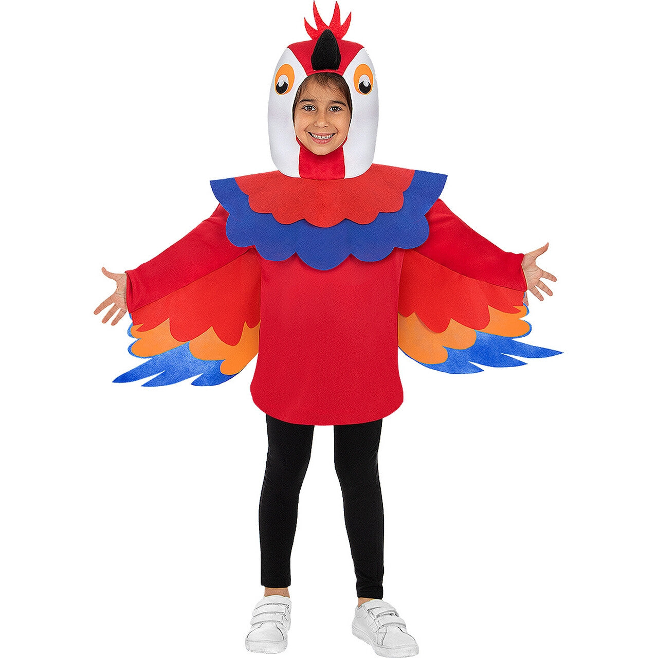 Op deze afbeelding zie je een Kostuums, van het merk Funidelia. Pratende Papegaai Coco Kind Kostuum