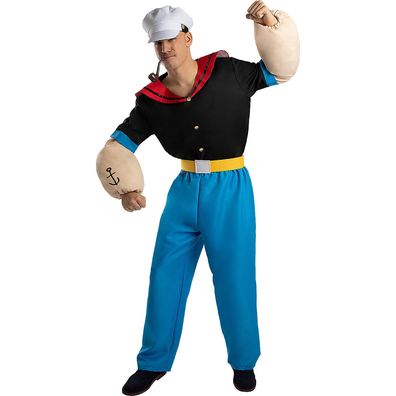 Op deze afbeelding zie je een Kostuums, van het merk Funidelia. Popeye™ De Supersterke Zeeheld Man Kostuum