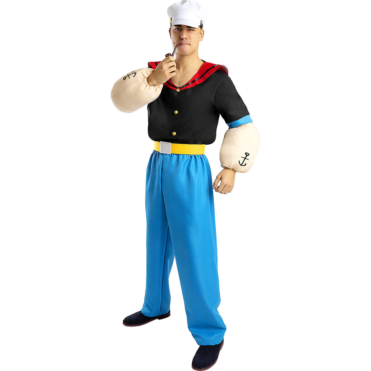 Op deze afbeelding zie je een Kostuums, van het merk Funidelia. Popeye™ De Supersterke Zeeheld Man Kostuum