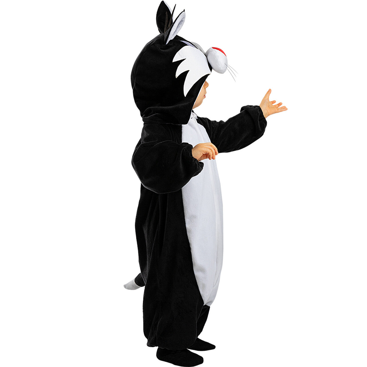 Op deze afbeelding zie je een Kostuums, van het merk Funidelia. Sylvester De Kater Onesie Looney Tunes Kind Kostuum