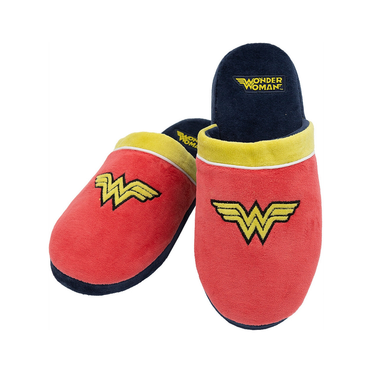 Op deze afbeelding zie je een Accessoires, van het merk Funidelia. Comfortabele Wonder Woman Sloffen