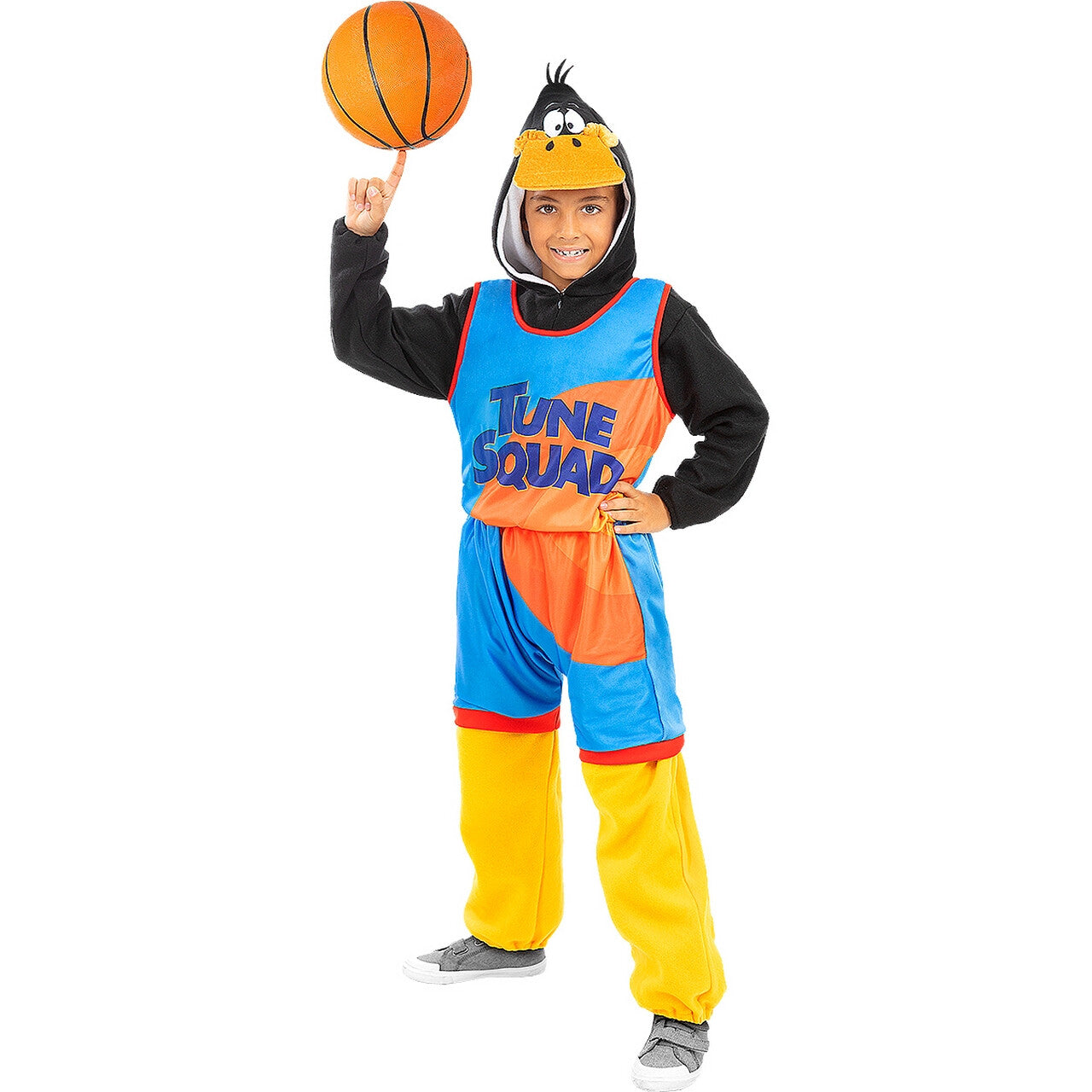 Op deze afbeelding zie je een Kostuums, van het merk Funidelia. Daffy Duck Space Onesie Jam Jongen Kostuum