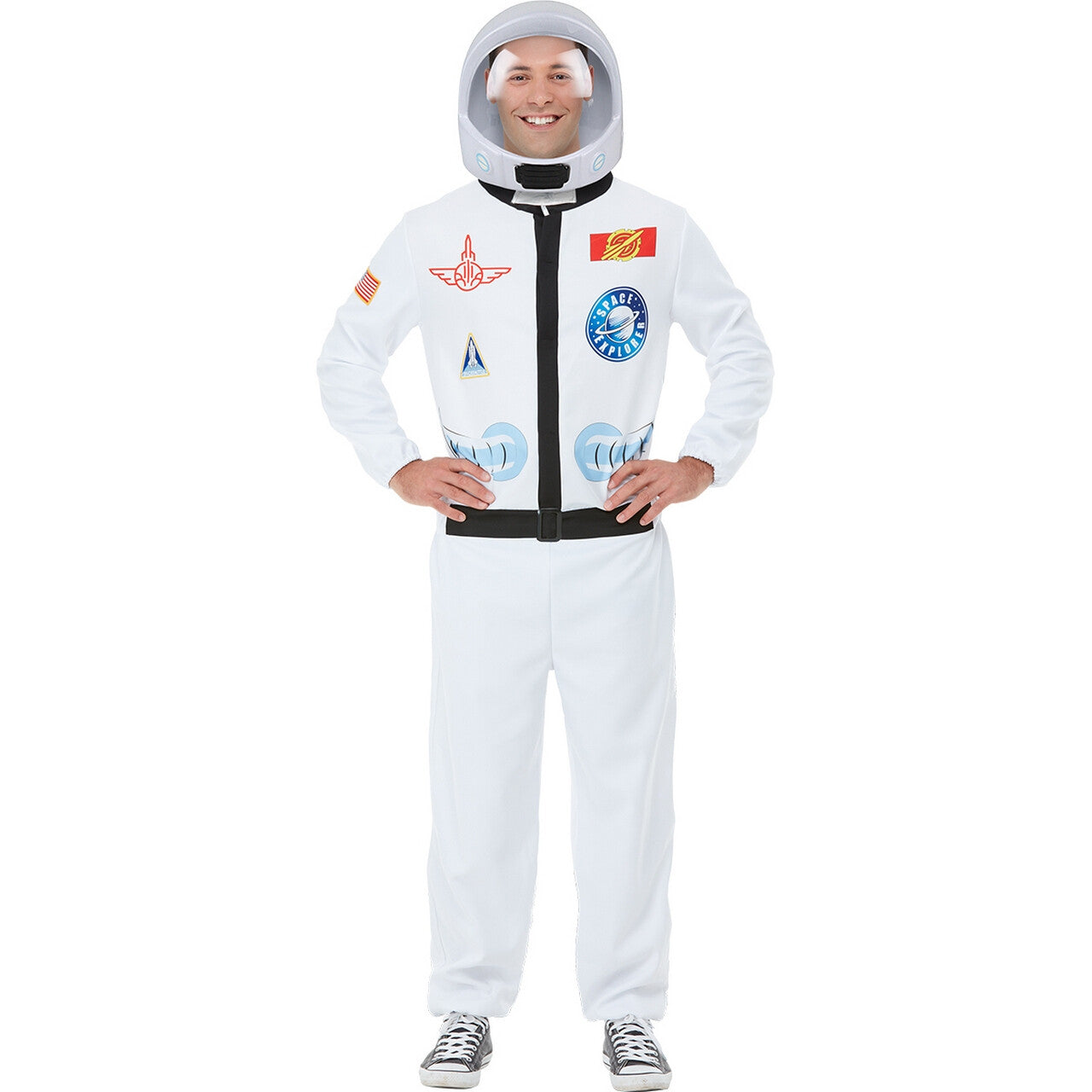 Op deze afbeelding zie je een Kostuums, van het merk Funidelia. Space Explorer Andre Kostuum