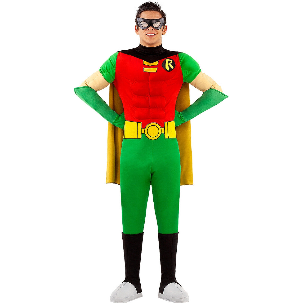 Op deze afbeelding zie je een Kostuums, van het merk Funidelia. Robin Uit De Sportschool Man Kostuum