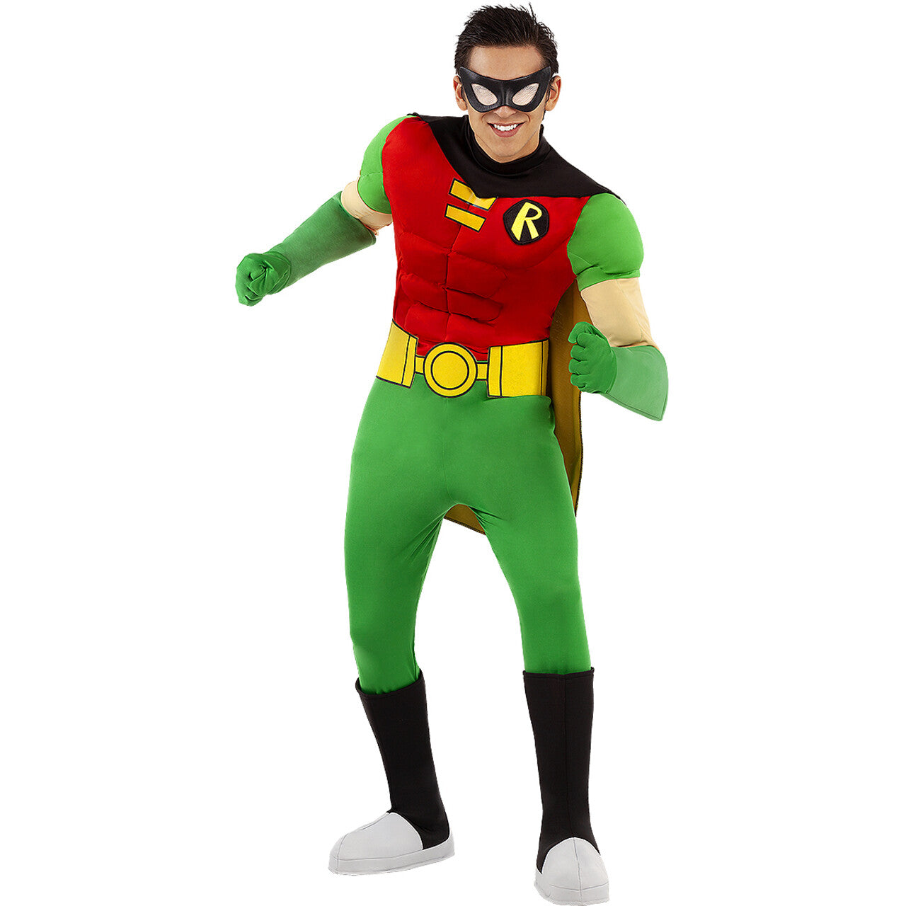 Op deze afbeelding zie je een Kostuums, van het merk Funidelia. Robin Uit De Sportschool Man Kostuum