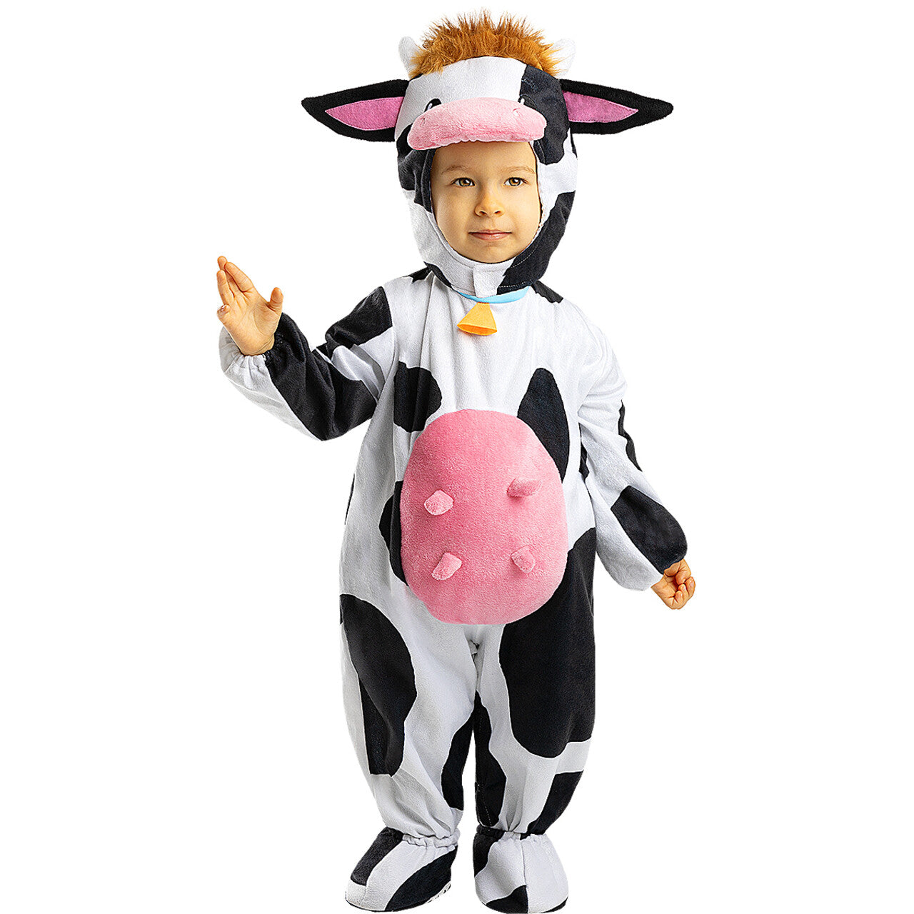 Op deze afbeelding zie je een Kostuums, van het merk Funidelia. Nou Moe Baby Koe Kind Kostuum
