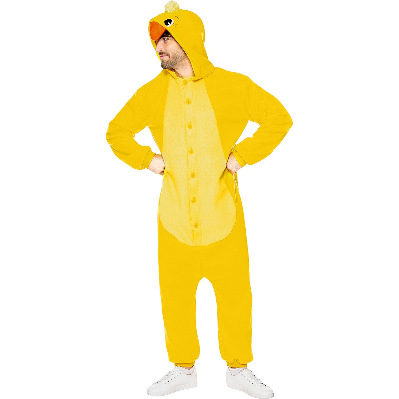Op deze afbeelding zie je een Kostuums, van het merk Funidelia. Piepschattig Geel Kuiken Kostuum