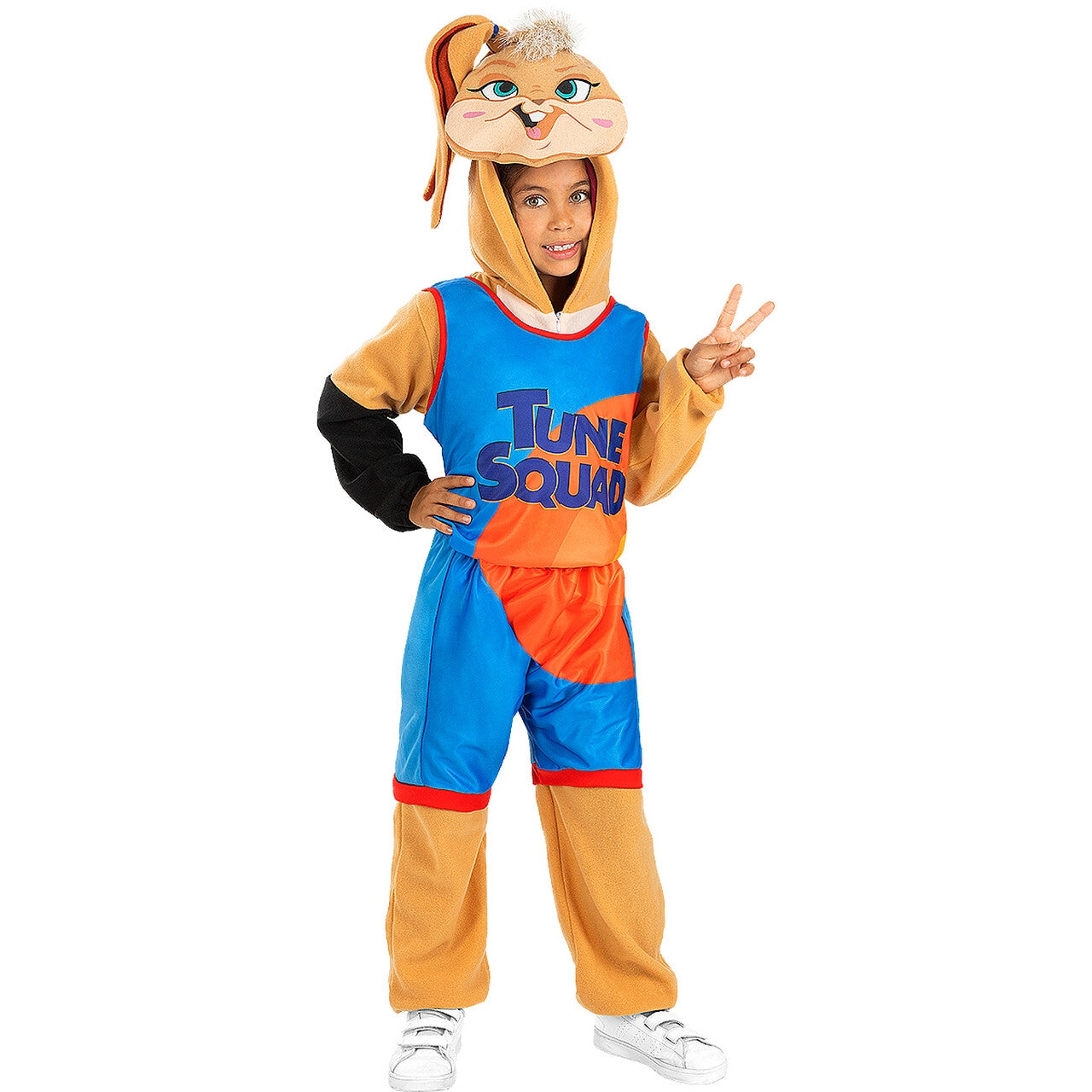Op deze afbeelding zie je een Kostuums, van het merk Funidelia. Space Jam Lola Bunny Meisje Kostuum