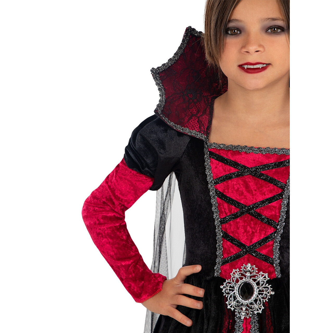 Op deze afbeelding zie je een Kostuums, van het merk Funidelia. Prinses Vampirina Van Batrock Meisje Kostuum