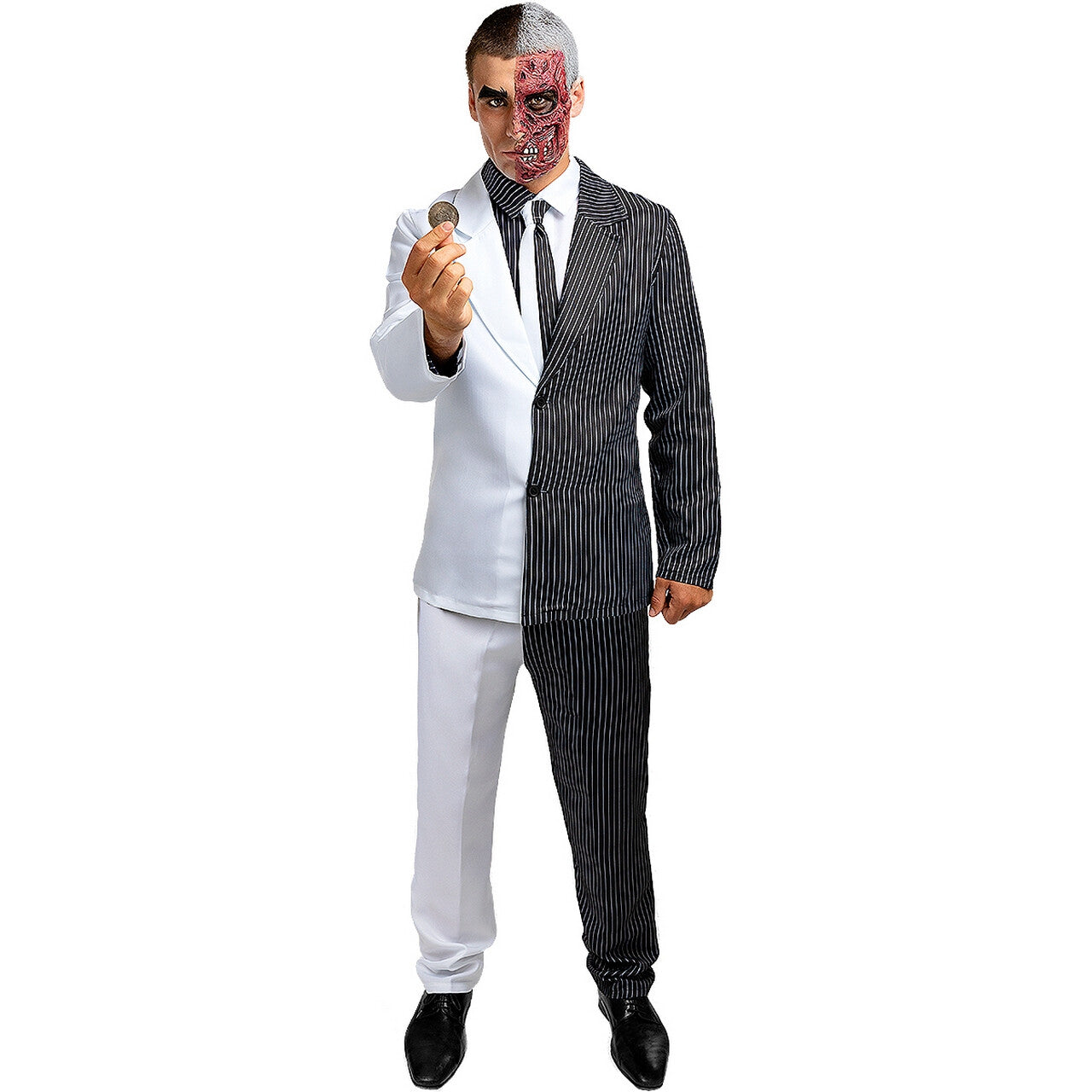 Op deze afbeelding zie je een Kostuums, van het merk Funidelia. Twoface Tussen Goed En Kwaad Man Kostuum