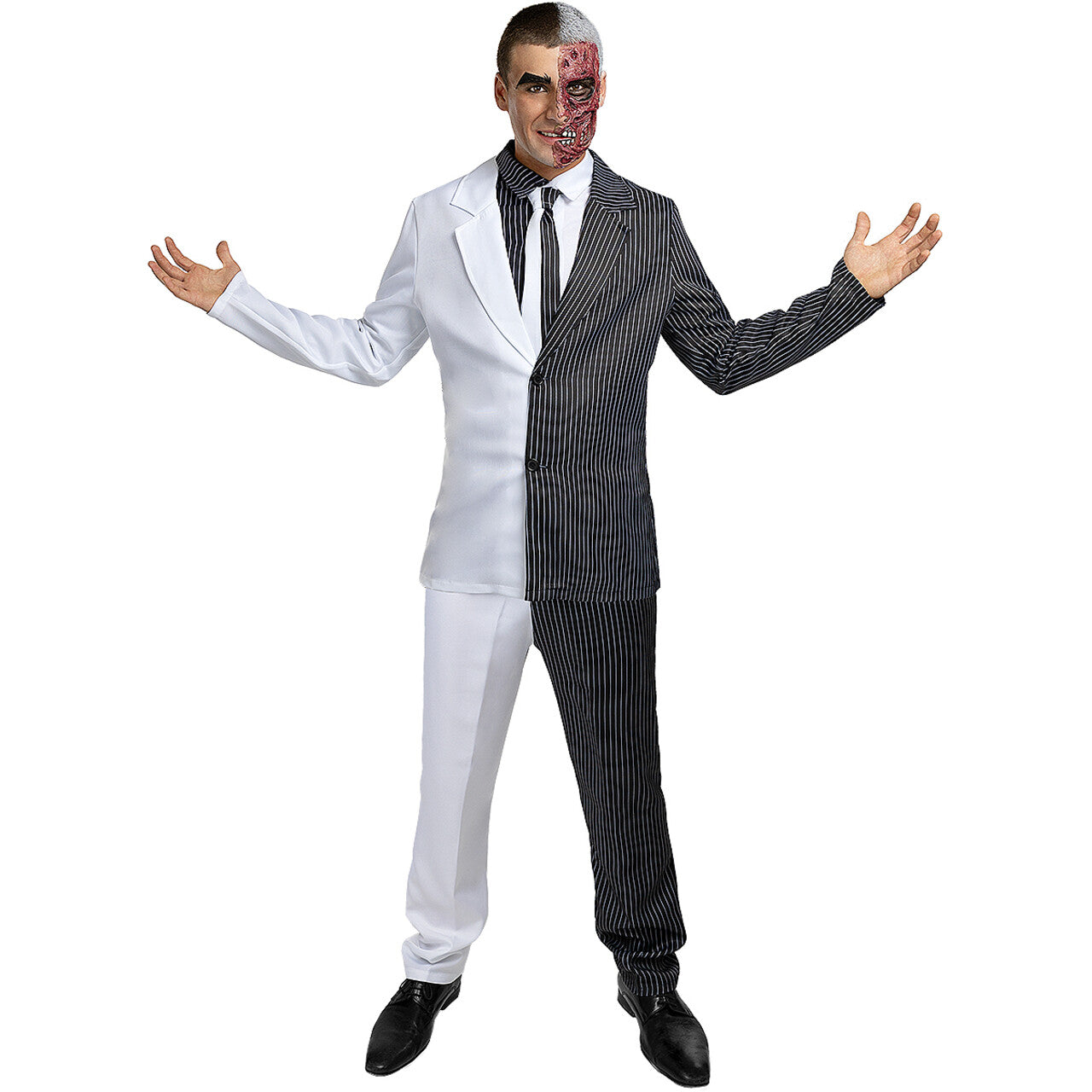 Op deze afbeelding zie je een Kostuums, van het merk Funidelia. Twoface Tussen Goed En Kwaad Man Kostuum