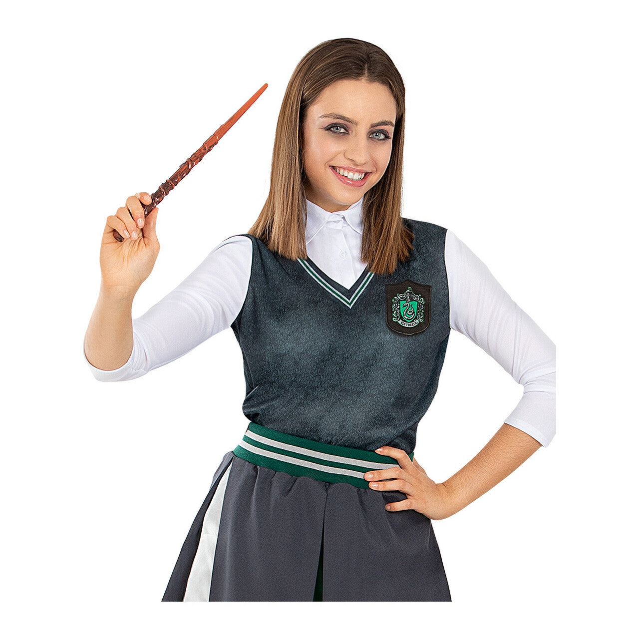 Op deze afbeelding zie je een Kostuums, van het merk Funidelia. Slytherin Top Harry Potter Vrouw