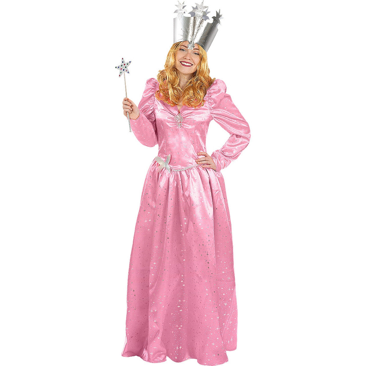 Op deze afbeelding zie je een Kostuums, van het merk Funidelia. Glinda De Goede Heks Fee Vrouw Kostuum