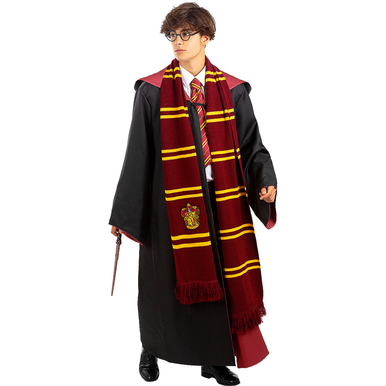 Op deze afbeelding zie je een Accessoires, van het merk Funidelia. Harry Potter Gryffindor Sjaal Bordeauxrood