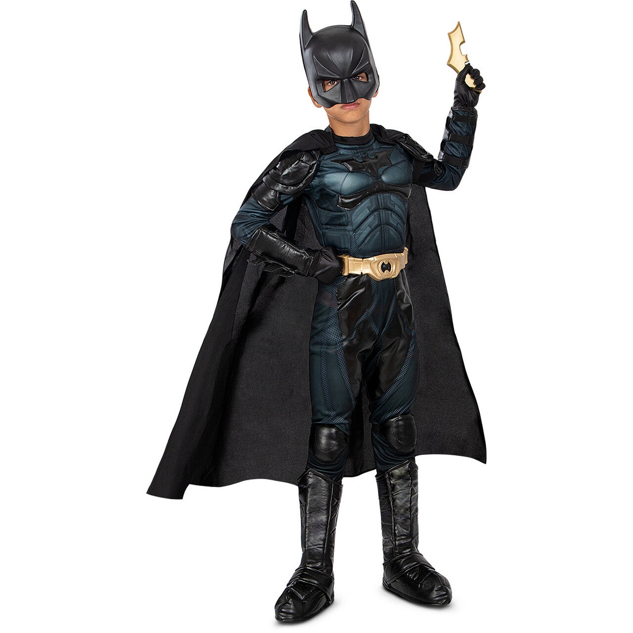 Op deze afbeelding zie je een Kostuums, van het merk Funidelia. Batman Kostuum - Diamond Edition Jongen