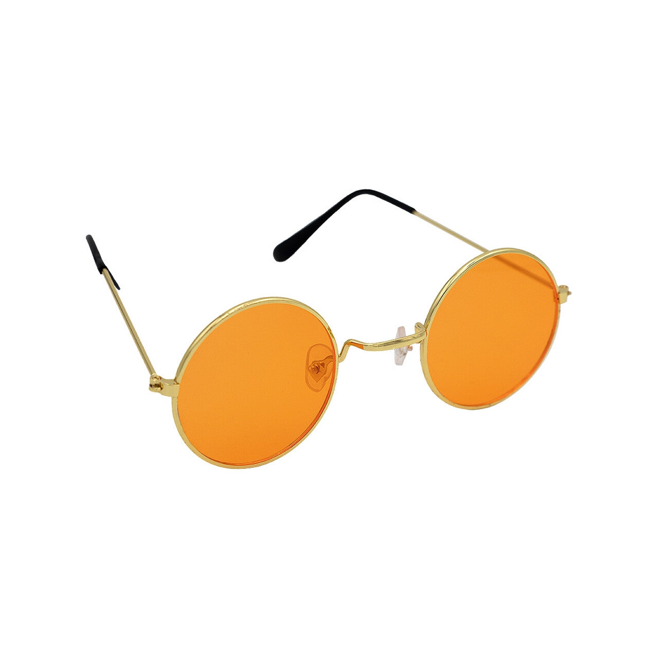 Op deze afbeelding zie je een Accessoires, van het merk Funidelia. Oranje Hippie Bril Rond