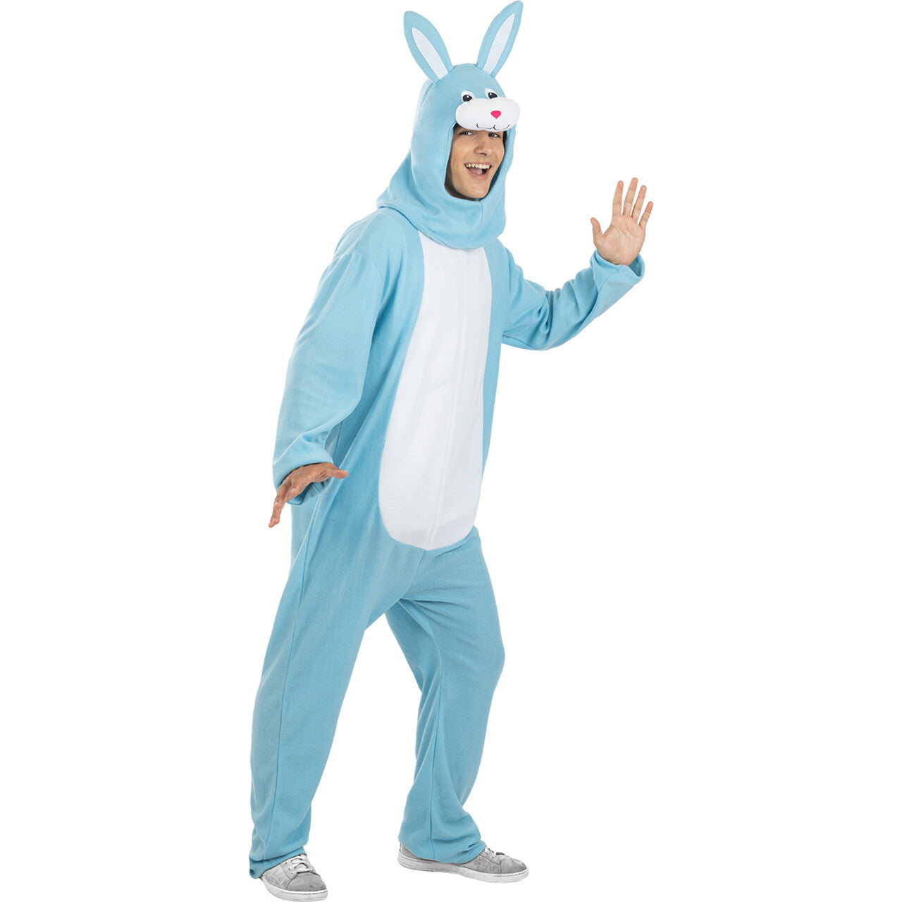 Op deze afbeelding zie je een Kostuums, van het merk Funidelia. Abnormaal Leuk Blauw Konijntje Onesie Kostuum