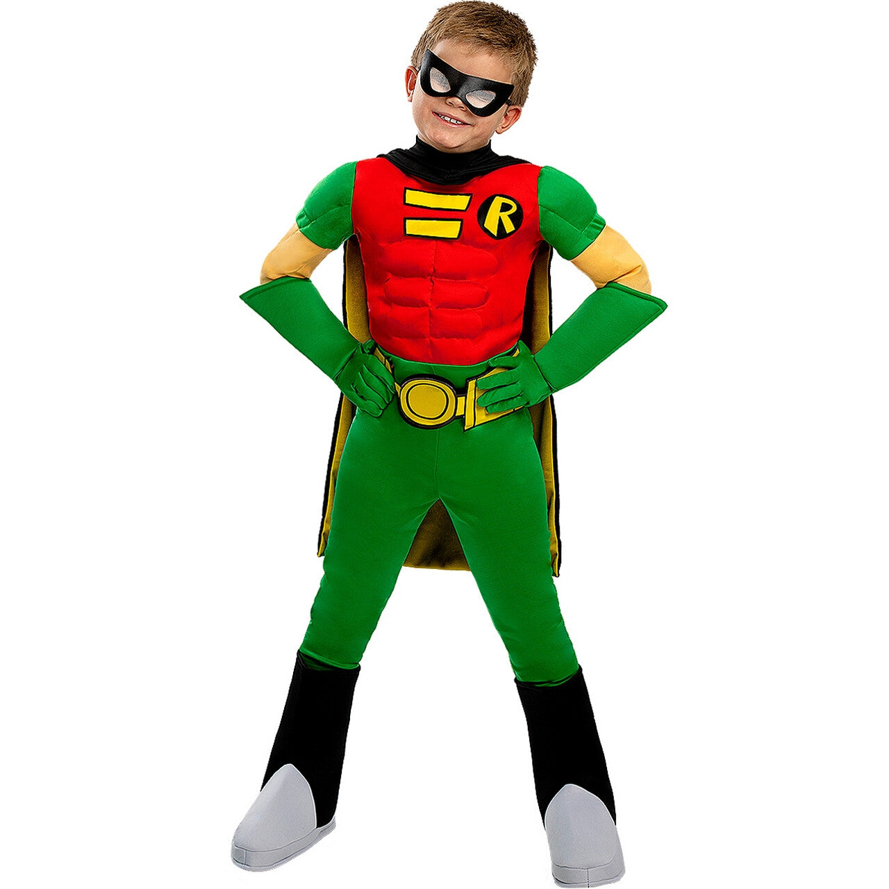 Op deze afbeelding zie je een Kostuums, van het merk Funidelia. Robin Trouwe Vriend Van Batman Jongen Kostuum