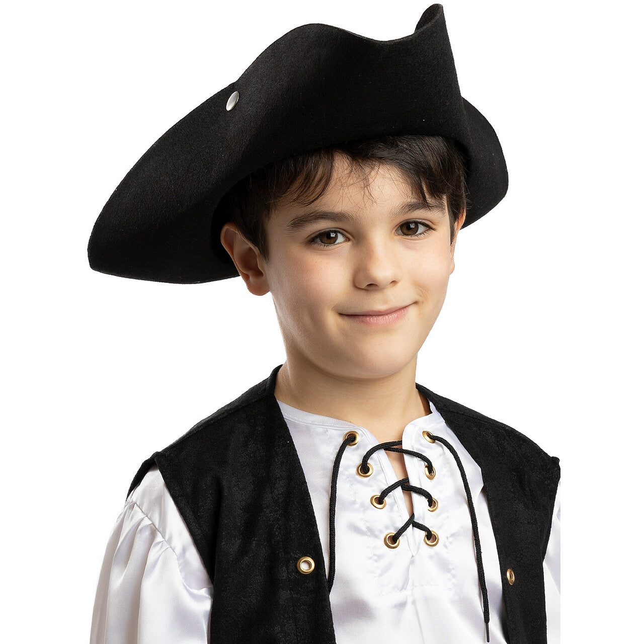 Op deze afbeelding zie je een Accessoires, van het merk Funidelia. Zwarte Piraten Hoed Piraat Pablo