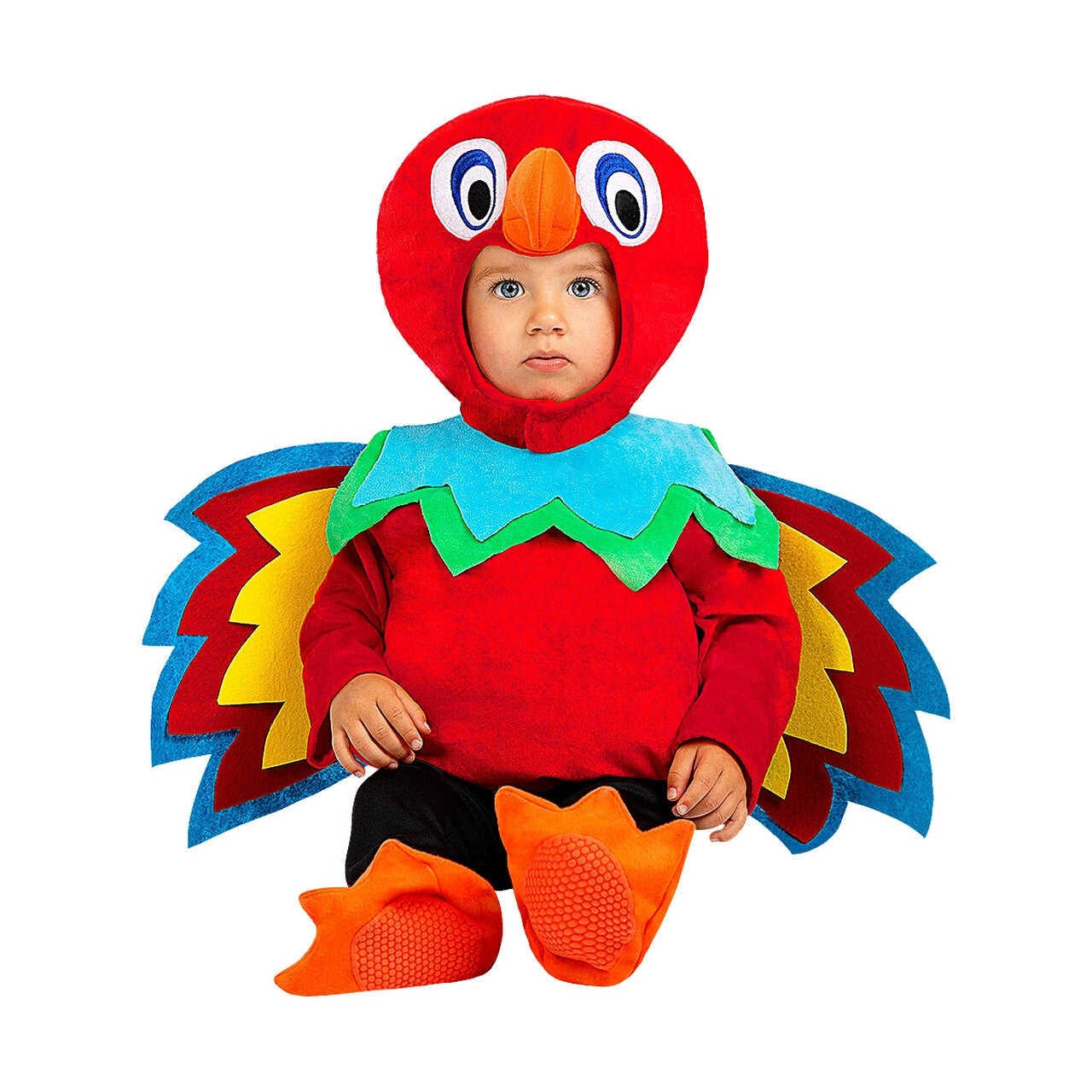 Op deze afbeelding zie je een Kostuums, van het merk Funidelia. Papegaaitje Ieja Deeja Kind Kostuum