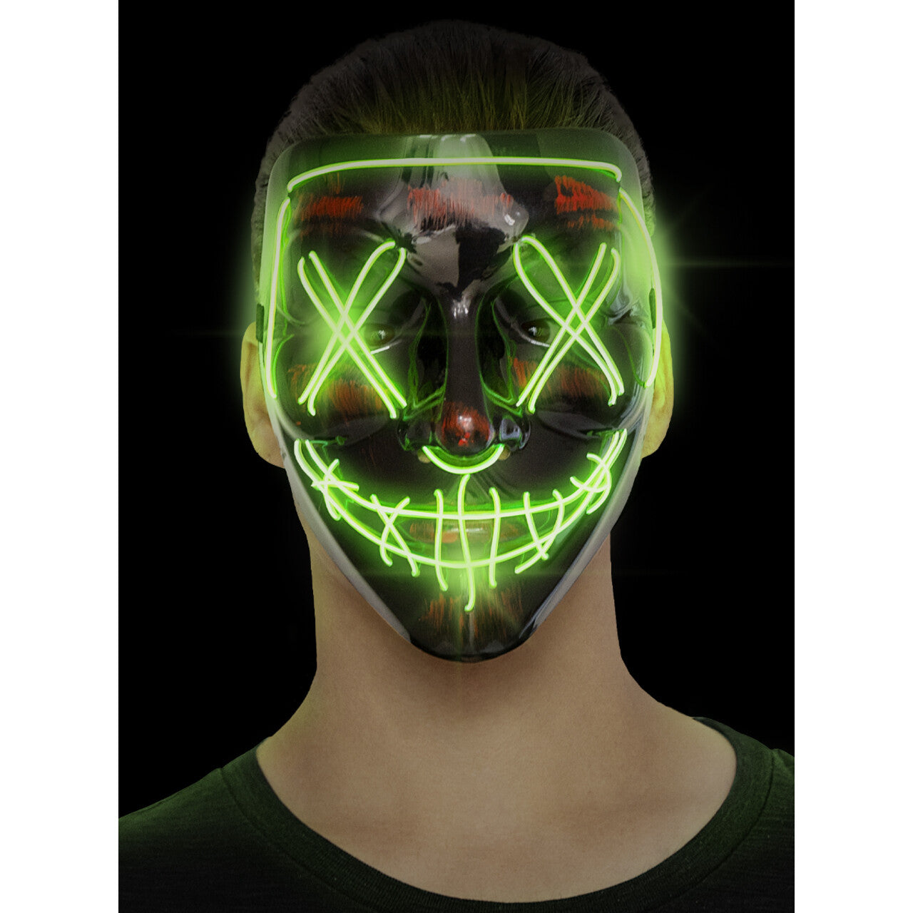 Op deze afbeelding zie je een Accessoires, van het merk Funidelia. Led Masker Purge